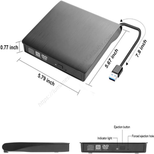 Lecteur de disque optique externe portable USB 3.0 et Type C, graveur de CD-RW DVD-RW, nouvelle arrivée en gros - Product Image 5