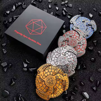 Affichage de roulette mécanique rotatif D20 du MDN préféré D4 D10 D8 D6 D20 dés en métal pour donjons et dragons