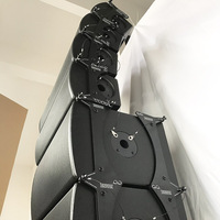Sistema de Sonido Profesional Pro Active Dual de 10 Pulgadas con Altavoces de Línea Pasiva en Carcasa Metálica con 800W RMS