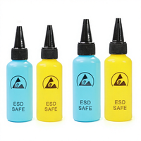 Bouteille d'alcool antistatique de 65 ml/100 ml avec aiguille en acier pour téléphones mobiles, écouteurs, appareils photo, ordinateurs et ordinateurs portables, garantie 1 an