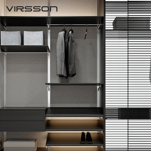 <span class=keywords><strong>Armoire</strong></span> à <span class=keywords><strong>portes</strong></span> battantes en bois massif, design moderne, luxueux, écologique, durable et résistant à l'humidité, pour chambre, hôtel, villa, dressing - Product Image 3