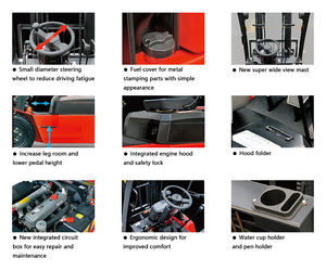 Configuración personalizable 4,0 4,5 5,0 Ton <span class=keywords><strong>China</strong></span> Carretilla elevadora diésel para equipos de manipulación de materiales - Product Image 4