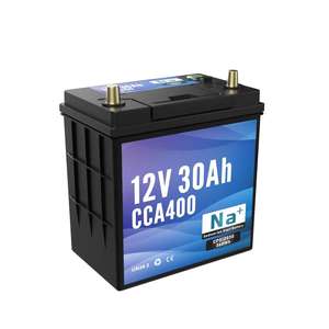Batterie de démarrage/arrêt au sodium-ion 12V 30Ah pour voiture, fabrication OEM ODM -40°C ℃   Démarreur à haute performance CCA - Product Image 4