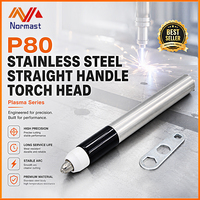 Tête de torche plasma CNC P80 en acier inoxydable à barillet droit refroidie par air 60A-100A pour table de découpe automatisée