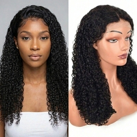Cabello Humano Virgen SDD HD para Peluca sin Pegamento, Cierre 5x5, Super Doble Trama, 20 Pulgadas para Rizos, Frontal Completo, para Mujeres Negras