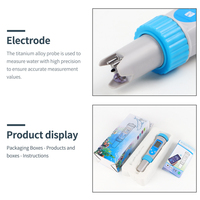 Testeur de qualité de l'eau professionnel 6-en-1 PH/EC/TDS/Salinité/S.G/Température, contrôle intelligent par application, détecteur haute précision