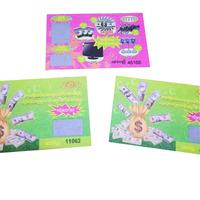 Tarjeta de Lotería Rasca y Gana con Impresión a Color