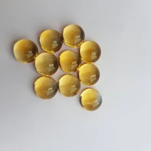 Cabochon de quartz citrine naturel, forme ronde, dos plat, pierre précieuse calibrée pour la fabrication de bijoux, pierre de naissance, fournisseur de bagues et colliers - Product Image 5