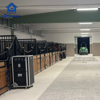 Panneaux en acier de style européen de luxe avec remplissage en bambou de qualité supérieure pour centre équestre