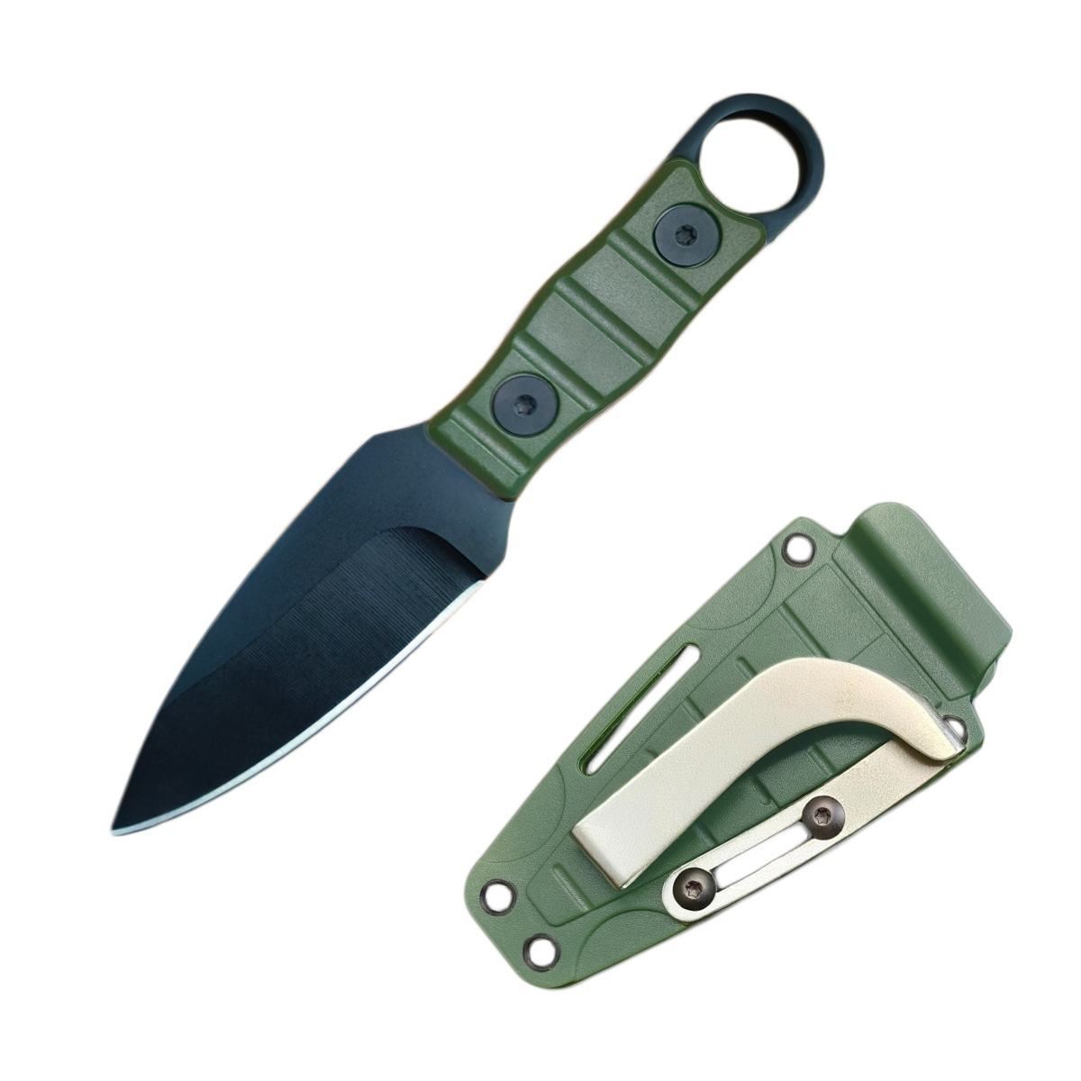 Green handle Blackened - single blade model