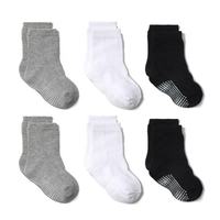 Chaussettes Bébé Personnalisables avec Logo, Blanches et Noires, en Coton Tricoté Respirant, Écologiques, Jetables, Séchage Rapide, Sportives, pour Garçons et Filles, Antidérapantes