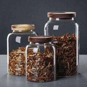 Juego de tarros de vidrio a prueba de humedad de grado alimenticio Premium, tarro de almacenamiento Chenpi y tarro de té con tapa sellada para productos secos y almacenamiento de té - Product Image 3