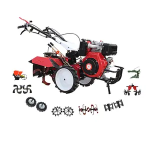 Factory Direct Selling hand-push Gasoline engine tractor walking china bangladesh power tiller prices for Open Wasteland