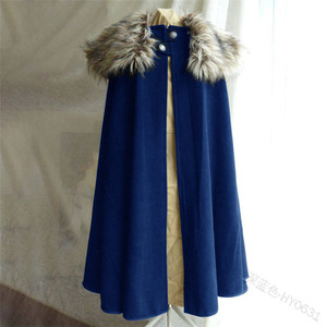 Cape de <span class=keywords><strong>costume</strong></span> médiéval d'hiver pour hommes, manteau de cape de cosplay avec col en fourrure, cape gothique de haute <span class=keywords><strong>qualité</strong></span> pour femmes, <span class=keywords><strong>costume</strong></span> d'<span class=keywords><strong>Halloween</strong></span> - Product Image 5