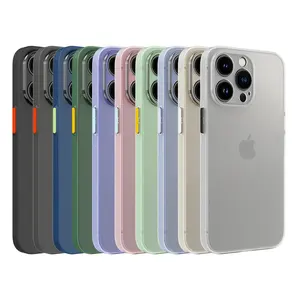 Ultra Slim Thin Back Cover Personalised Translucent Matte Frosted Silicone Tpu Phone Cases for iPhone 13 12 Pro 11 XS Max XR X