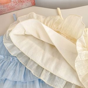 Traje para niños Verano Nuevas niñas Sin mangas Top Pantalones de pierna <span class=keywords><strong>ancha</strong></span> Conjunto Moda <span class=keywords><strong>Ropa</strong></span> para niños - Product Image 6