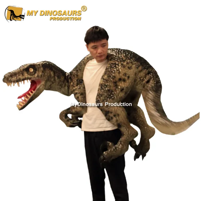 My dino dinossauro p109 fantasia realista, ombro de dinossauro para crianças