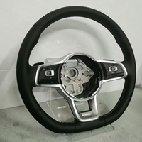 Volant en cuir noir pour Volante Para Golf Mk6 MK7 R GTI GTD GTE Polo GTI Scirocco GTI Golf 7