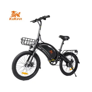 Kukirin V1 Pro EU STOCK Kugoo B2 20 Inch Fat Tire Folding Electric Moped Bike 48V 350W Electric Bicycle Outdoor E Bike