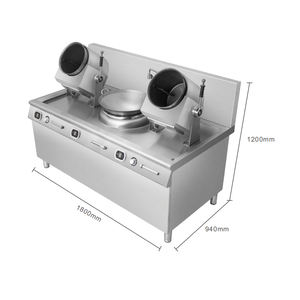 Semikron Robot de Cocina Automático Personalizado 110V/220V/Gas para Wok, Fideos y Arroz Frito, Máquina de Salteado Eléctrica/a Gas - Product Image 2