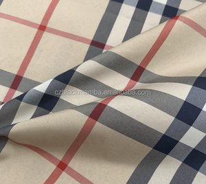 Cung cấp quần áo vải sợi bán buôn đồng bằng kẻ sọc lót Oxford nhuộm pongee Scotland Ba dòng Polyester dệt tráng - Product Image 3