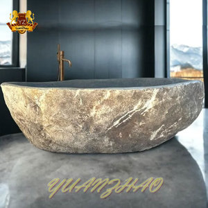 Grande vasca da bagno in pietra naturale in marmo, - Product Image 2