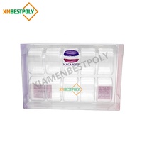 Boîtes d'emballage en plastique pour macarons, personnalisées, 10 packs, boîtes pliantes transparentes en PET pour desserts et biscuits, avec insert