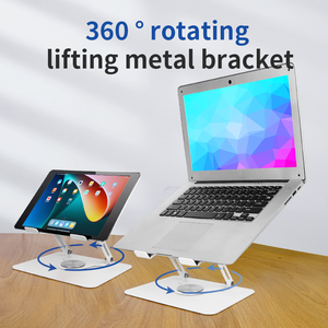 Soporte Ajustable para Laptop, Soporte para Computadora con Base Giratoria de 360 Grados, Elevador Ergonómico para Laptop para Escritorio - Product Image 6