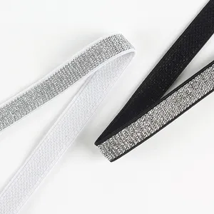 Factory Price Wholesale Frosted Glitter Elastic Shoulder Straps High Tenacity Woven Bra Elastic Band