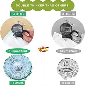 Водонепроницаемый Биоразлагаемые Пользовательские наполнитель для кошачьего туалета ящик на подкладке с мусорный мешок на шнурке кошки отходов коробка вкладыши для мусора мешок корма сумки - Product Image 5