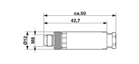 1501252 Connettore Elettrico Circolare Originale Phoenix Contact SACC-M 8MS-3CON-M-SW 48V AC da -40°C a 85°C Disponibile