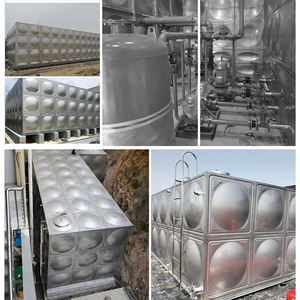 Tanque de Almacenamiento de Agua de Acero Inoxidable 304 de 1000L a 100000 Litros, Tanque de Agua Fría para el Hogar - Product Image 2