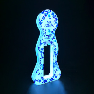 Acrylic Display Stand With Led <b>Lighting</b> Vertical Wine Rack For Bar Desktop Storage Rack Simple Style - Product Image 4