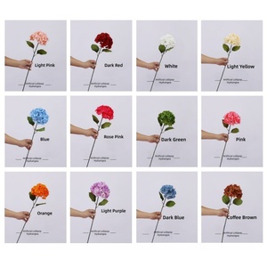 Flores Artificiales de Hortensia de Seda en Forma de Piruleta para Decoración de Bodas, Hoteles y Exteriores - Product Image 4