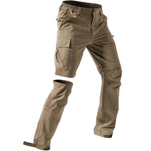 Celana Cargo Pria Model Convertible Multi-Kantong Anti Air Cepat Kering Ringan Bernapas Bahan Softshell - Product Image 1