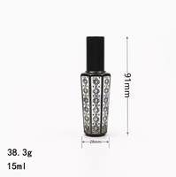 Vente en gros de flacons vaporisateurs de parfum arabes en verre de 15 ml, flacons d'huile essentielle en verre, parfums arabes, flacons d'attar