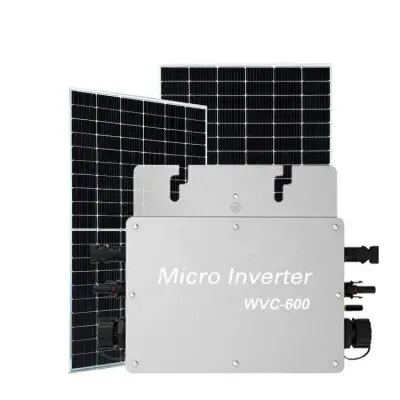 NUUKO Système solaire connecté au réseau pour balcon Système d'énergie solaire domestique 600W 1KW 2KW Système solaire relié au réseau