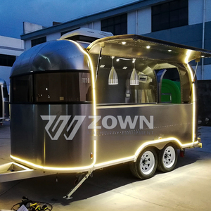 Remolque de Comida Portátil Pequeño, Color Personalizado, Carrito de Cocina Móvil, Vehículo Comercial para Negocios de Comida Callejera como BBQ, Pizza y Tacos - Product Image 1