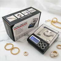 Balance de poche numérique haute précision 50g 0.001g en acier inoxydable, écran LCD rétroéclairé bleu, balance de laboratoire, balance à carats, directement de l'usine