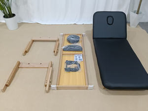 <span class=keywords><strong>Table</strong></span> de <span class=keywords><strong>massage</strong></span> en <span class=keywords><strong>bois</strong></span> de hêtre disponible en OEM, capacité de charge de 1100 kg, pliable, réglable, design <span class=keywords><strong>fixe</strong></span>, rangement pour la maison, le spa, l'hôtel, le salon - Product Image 4