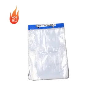 Eco Customized Food Grade Micro Perforated Clear Plastic Wicket Bread Bags With Cardboard Headers