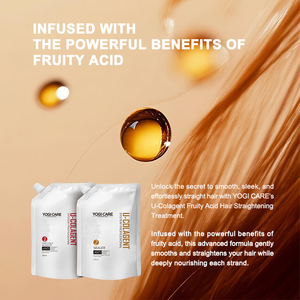 Crème lissante pour cheveux YOGI OEM, traitement capillaire à l'acide fruité et aux protéines U-colagent - Product Image 3