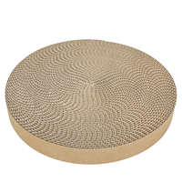35*35*2.5CM Cat Scratch Pads Round Cat Scratcher Cardboards Insert pour chat jouant à la maison en papier durable Flexible pas de colle
