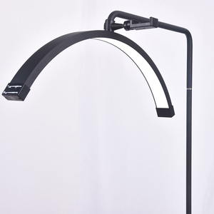 45W Half Moon Beauty Light <b>LED</b> <b>Floor</b> Fill <b>Lamp</b> Adjustable Color Temperature Phone Holder for Lash Extension Makeup - Product Image 1