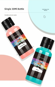 Peinture <span class=keywords><strong>acrylique</strong></span> à base d'eau 30 ml, 24 couleurs, pour cuir et panneaux décoratifs, convient à la peinture par les enfants et les adultes, fournitures artistiques - Product Image 5