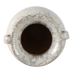 Grande Vaso Anfora in Ceramica con Manici, Classico Smalto Bianco per Soggiorno, Arredamento Casa, Camera da Letto, Esposizione in Cucina - Product Image 6