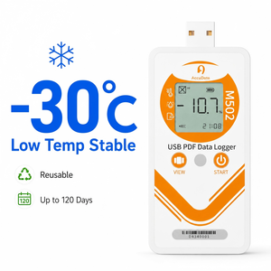 Registrador de Temperatura y Humedad con Termohigrómetro Digital para Monitoreo de Agricultura en Invernaderos y Almacenamiento - Product Image 3