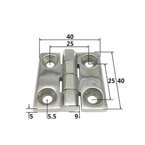 Bisagras de puerta de barco de cuatro secciones de acero inoxidable fundido a presión de precisión para accesorios marinos de yates y embarcaciones - Product Image 6