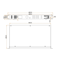 Processeur de mur vidéo LED Ultra HD V1060N à faible latence et sortie stable, avec raccordement flexible, pour affichage en ascenseur et sur scène (OEM)
