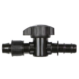 Accessori per linea di gocciolamento da 16mm valvola a saracinesca sistema di irrigazione a goccia tubo flessibile in PE valvola dado di bloccaggio valvola raccordo per tubo di irrigazione - Product Image 1